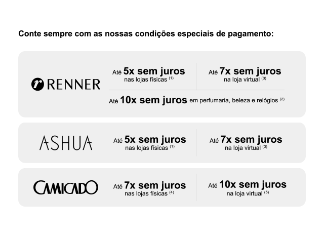 Condições especiais de pagamento
