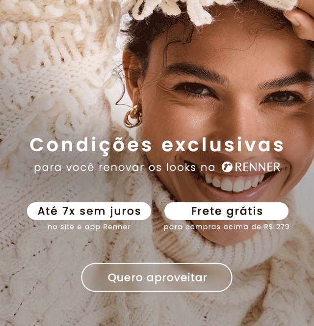 Desconto em todo o site e app Renner